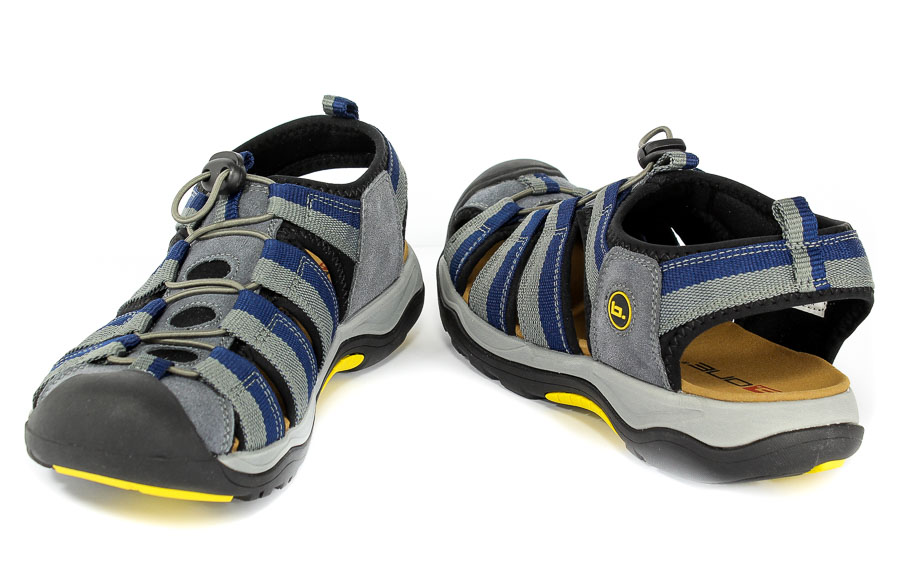 Sandały Bone BODW-18-513-032 Navy/Grey
