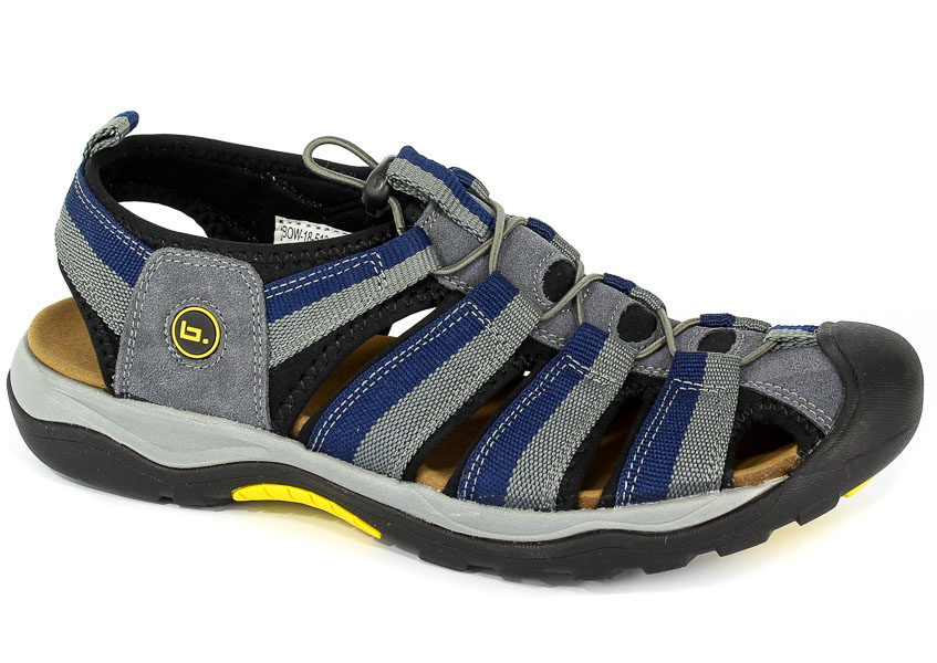 Sandały Bone BOW-18-513-032 Navy/Grey