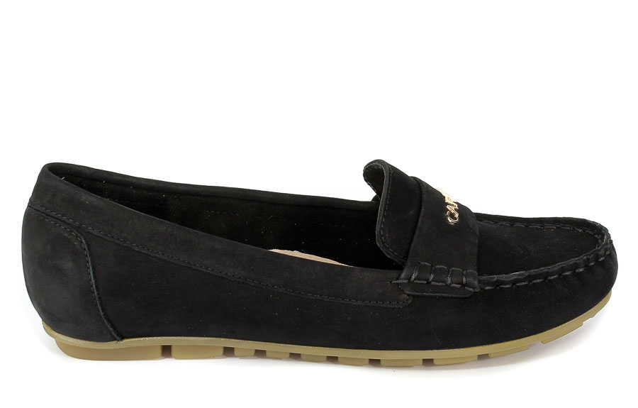 Mokasyny Carinii B4353-360-000-000-C85 Czarny