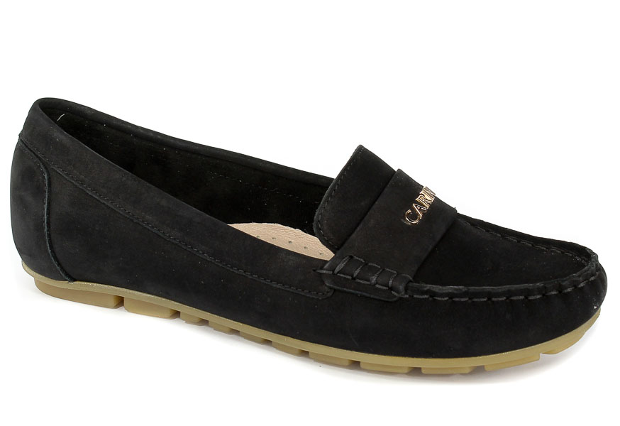 Mokasyny Carinii B4353-360-000-000-C85 Czarny