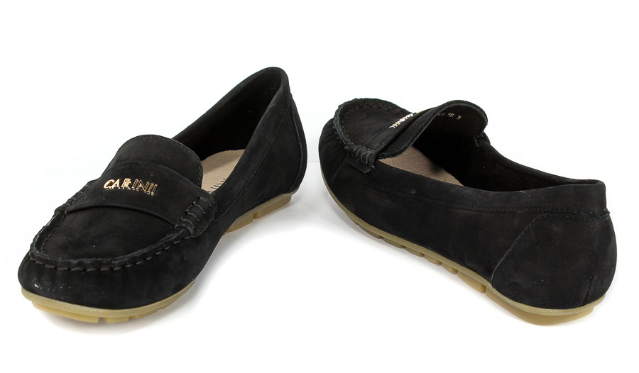 Mokasyny Carinii B4353-360-000-000-C85 Czarny