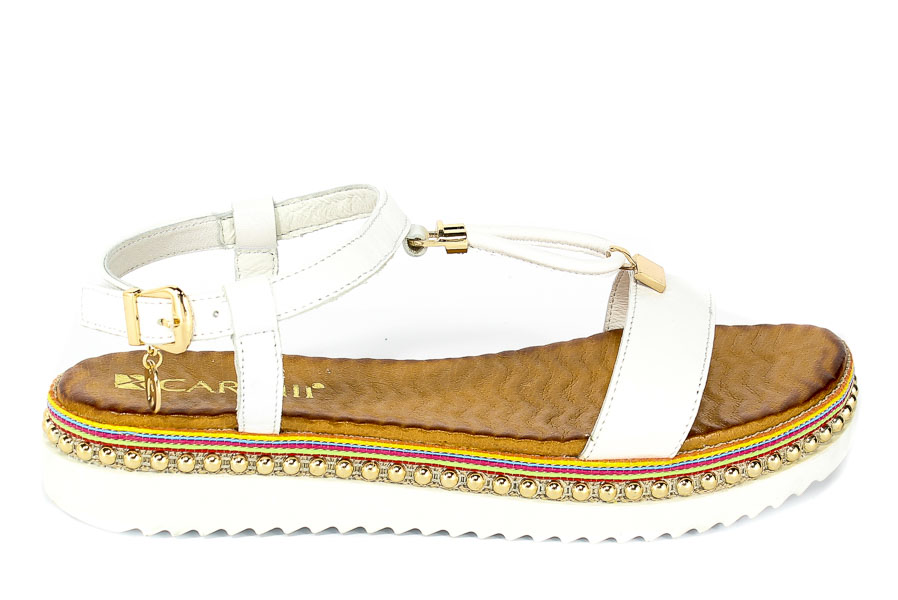 Sandały Carinii B4380-L46-000-000-986 Biały