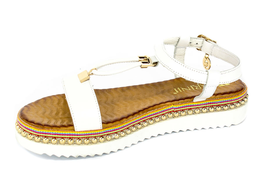 Sandały Carinii B4380-L46-000-000-986 Biały