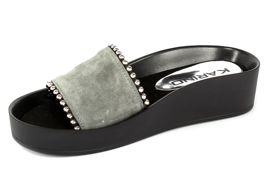 Klapki Karino 2564/002-P Szary