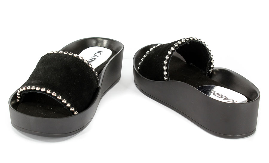 Klapki Karino 2564/003-P Czarny