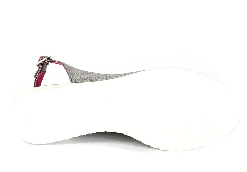 Sandały Karino 2121/127-P Szary/Srebrny