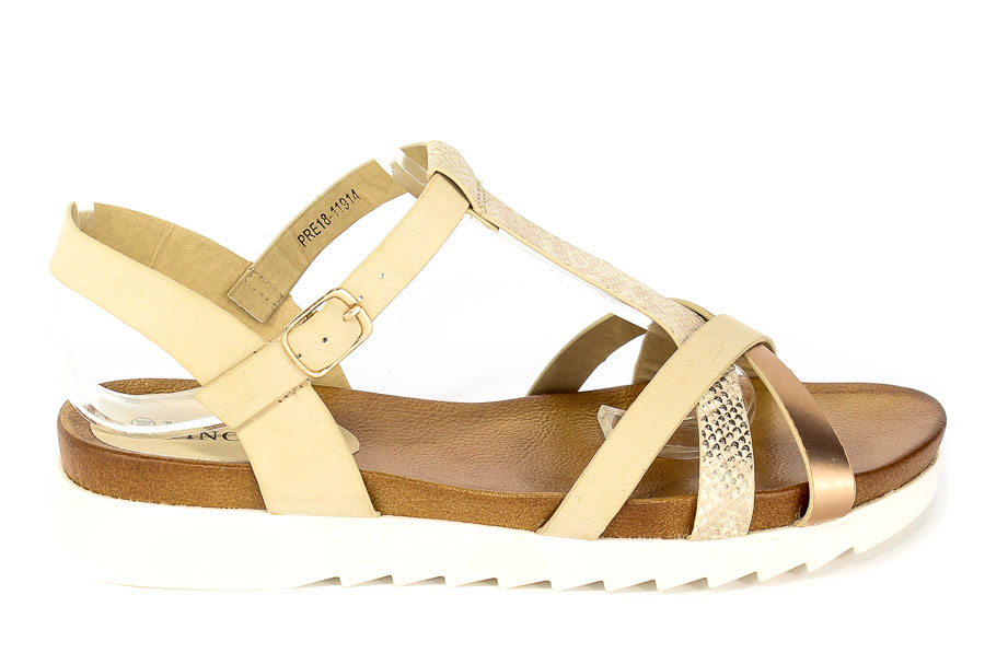 Sandały Vinceza PRE18-11914 Beige Beżowy