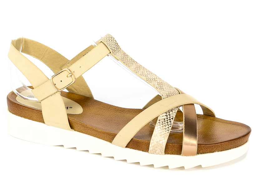 Sandały Vinceza PRE18-11914 Beige Beżowy