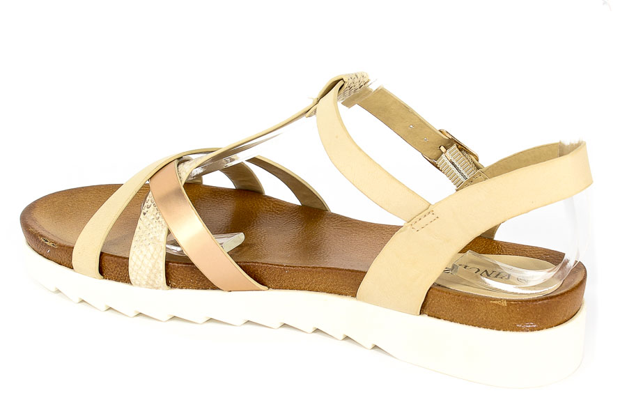 Sandały Vinceza PRE18-11914 Beige Beżowy