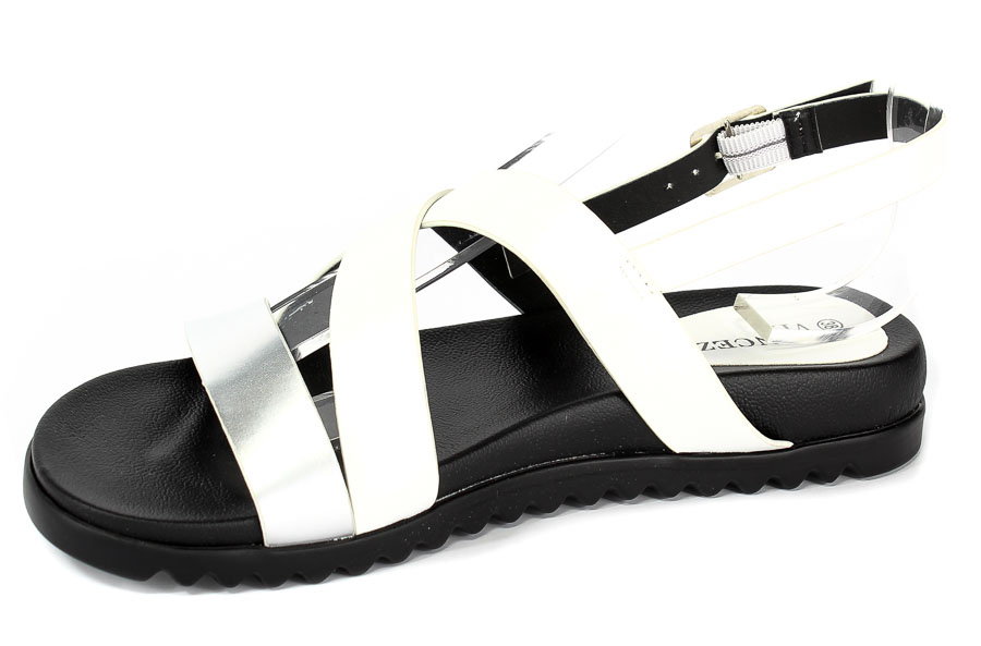 Sandały Vinceza PRE18-11906 White Silver Biały