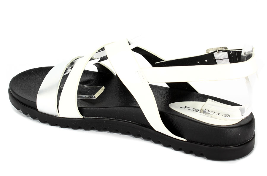 Sandały Vinceza PRE18-11906 White Silver Biały