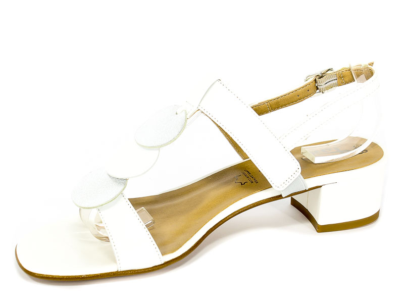 Sandały Tamaris 1-28236-30 152 Wht Lea/Silver 
