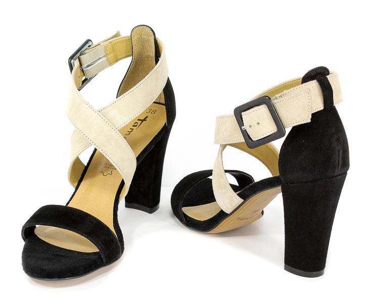 Sandały Tamaris 1-28395-20 040 Black/Nude