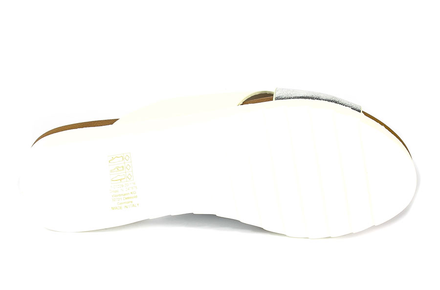 Klapki Tamaris 1-27229-20 166 White/Silv.Met
