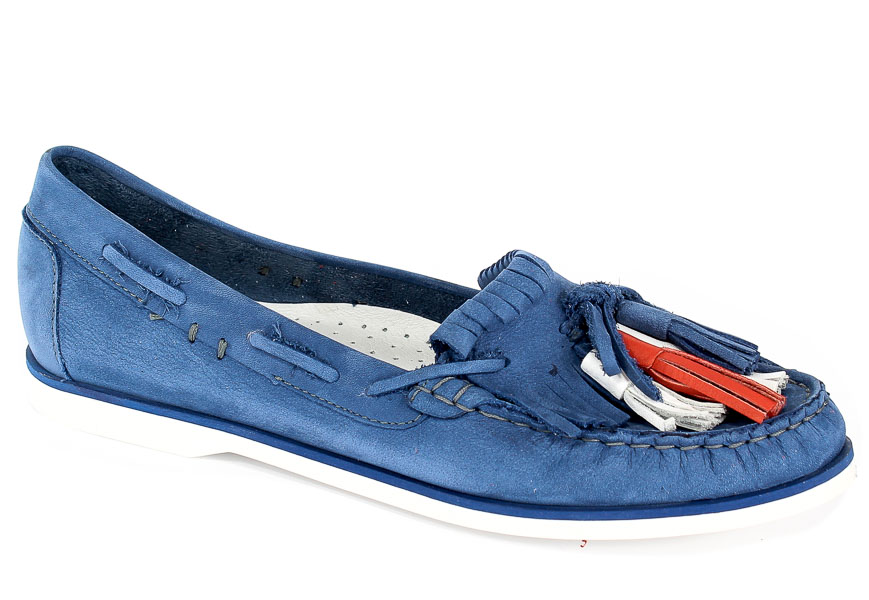 Mokasyny Carinii B4358/M-H10-000-000-C94 Granat