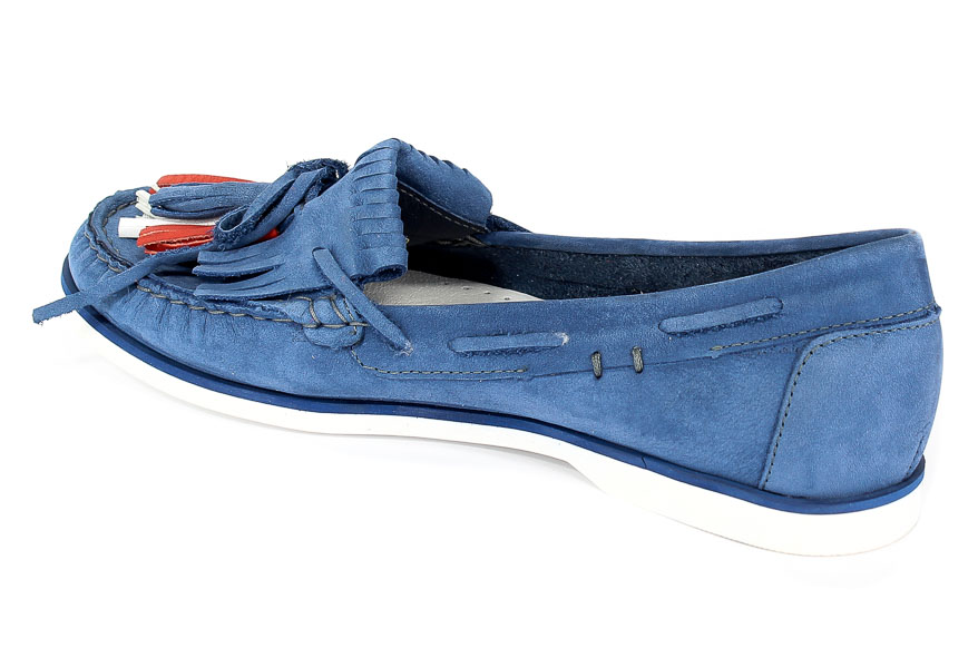 Mokasyny Carinii B4358/M-H10-000-000-C94 Granat