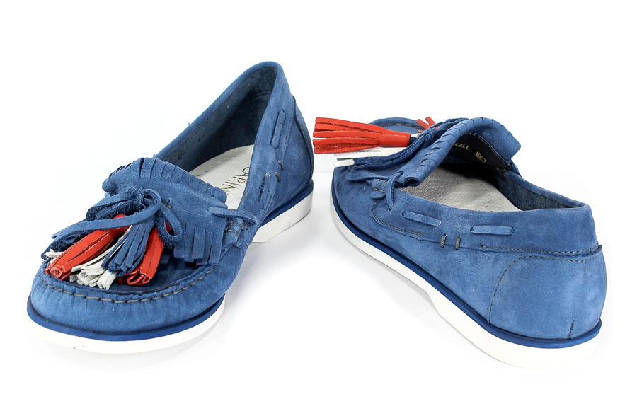 Mokasyny Carinii B4358/M-H10-000-000-C94 Granat