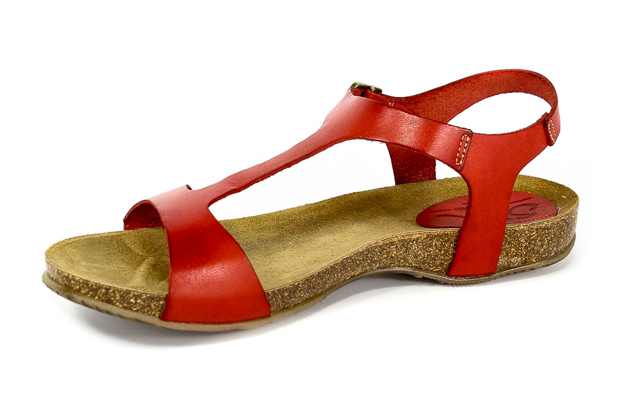 Sandały SPK Shoes 824 Vaquetilla Rojo