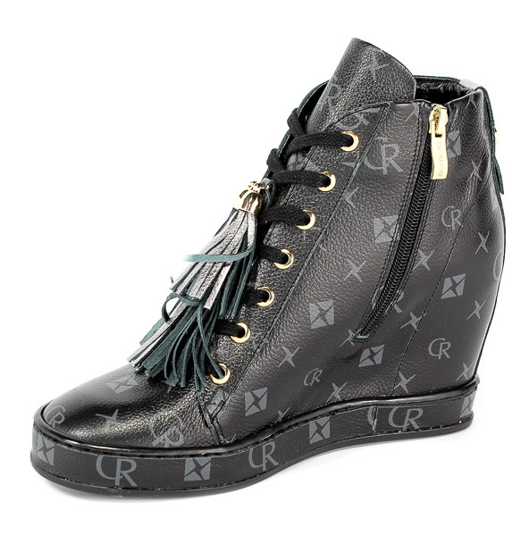 Sneakersy Carinii B4463-M00-L91-000-C98 Czarny/Srebrny