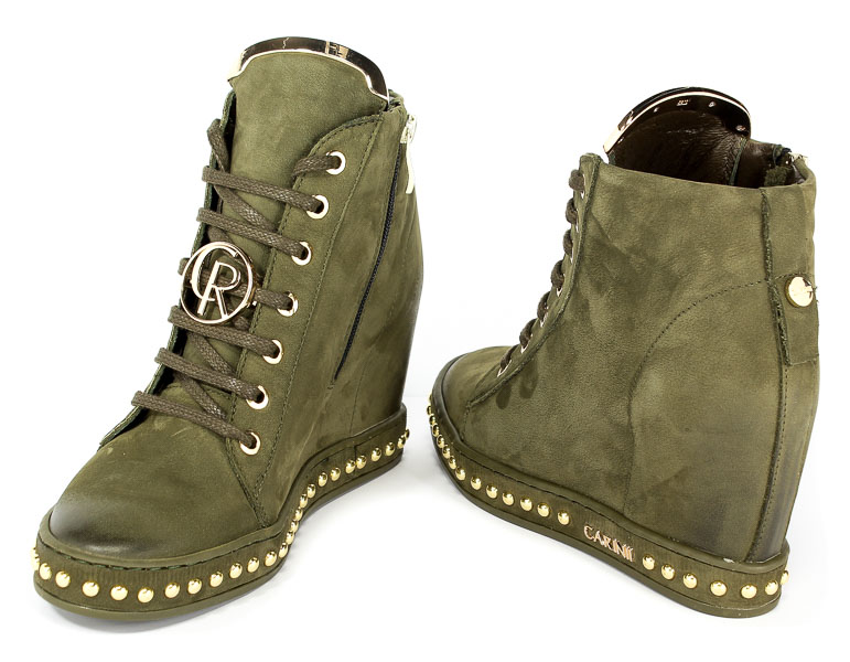 Sneakersy Carinii B4462-I43-000-000-C98 Zielony