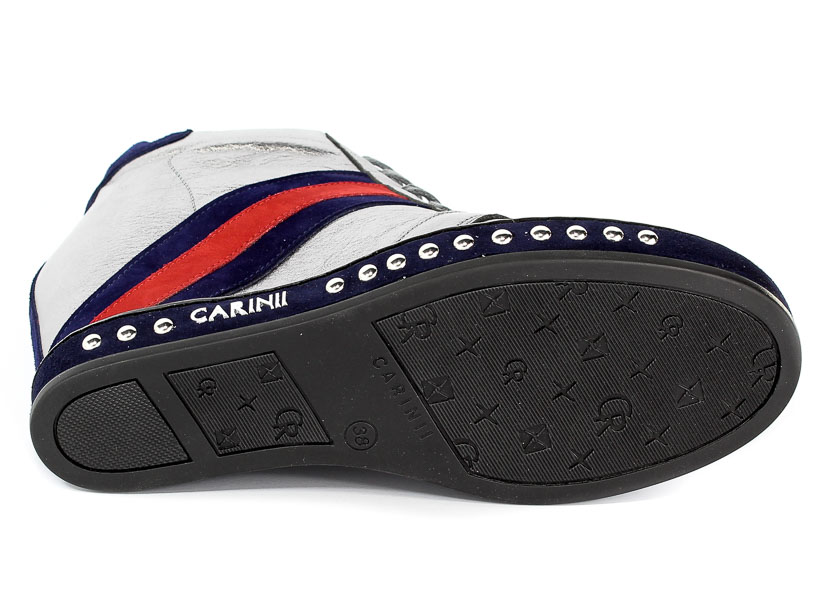 Sneakersy Carinii B4476-L91-H40-L93-C98 Srebrny