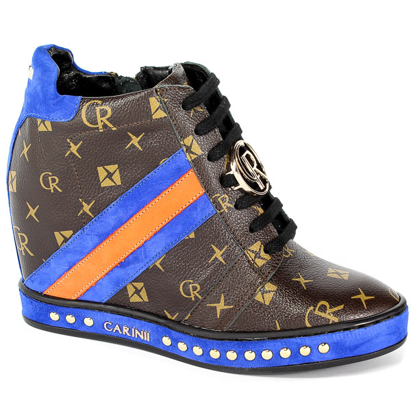 Sneakersy Carinii B4476-L98-H45-741-C98 Brąz