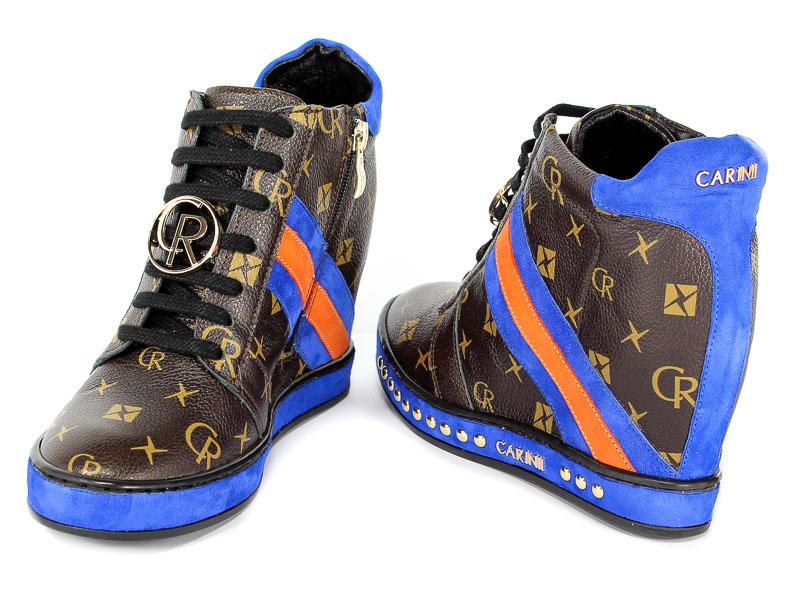 Sneakersy Carinii B4476-L98-H45-741-C98 Brąz