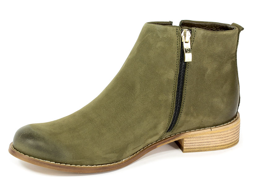 Botki Carinii B4342-I43-000-000-C97 Zielony