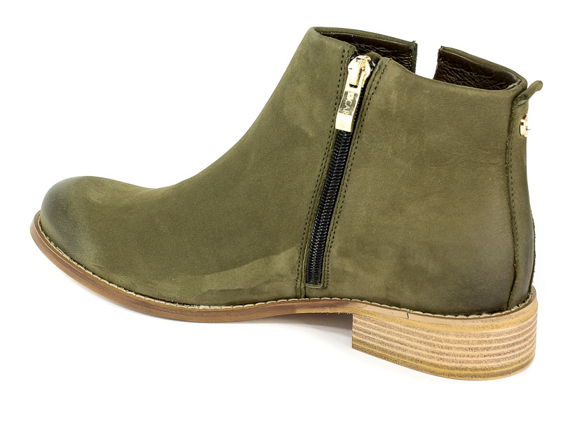 Botki Carinii B4342-I43-000-000-C97 Zielony