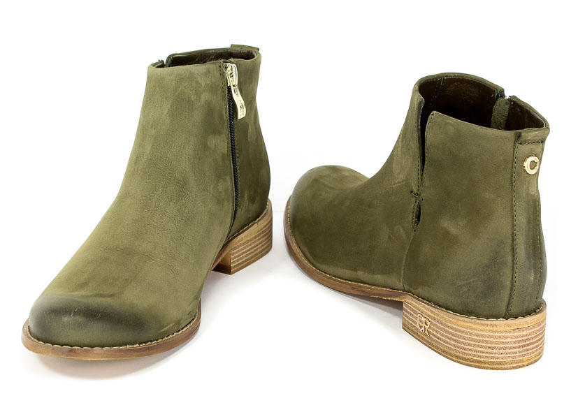 Botki Carinii B4342-I43-000-000-C97 Zielony