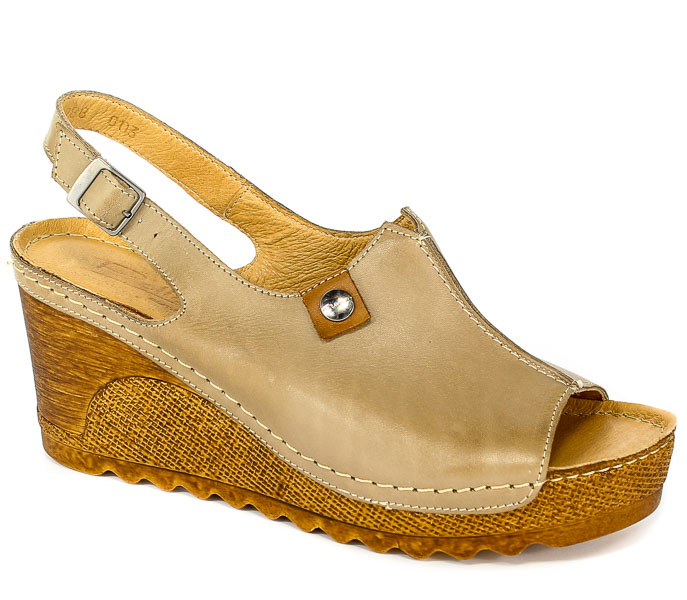 Sandały Pollonus 5-0988-003 Capucino Mgr
