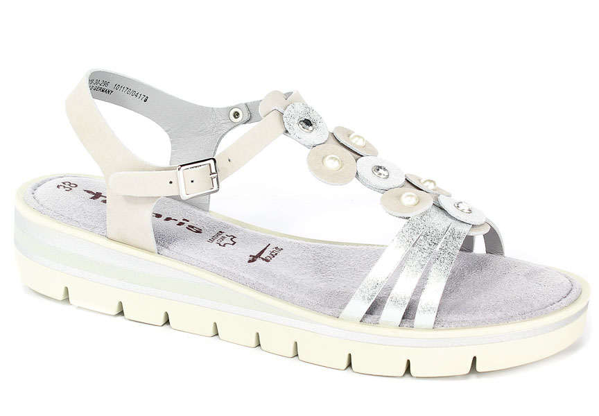 Sandały Tamaris 1-28228-30 296 Grey/Silver