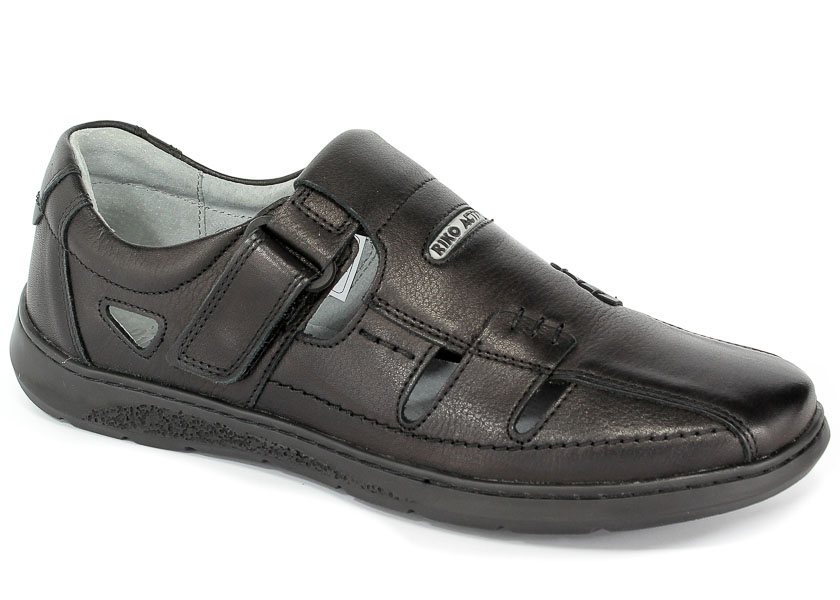 Półbuty Letnie Riko 851 Tobi Czarny