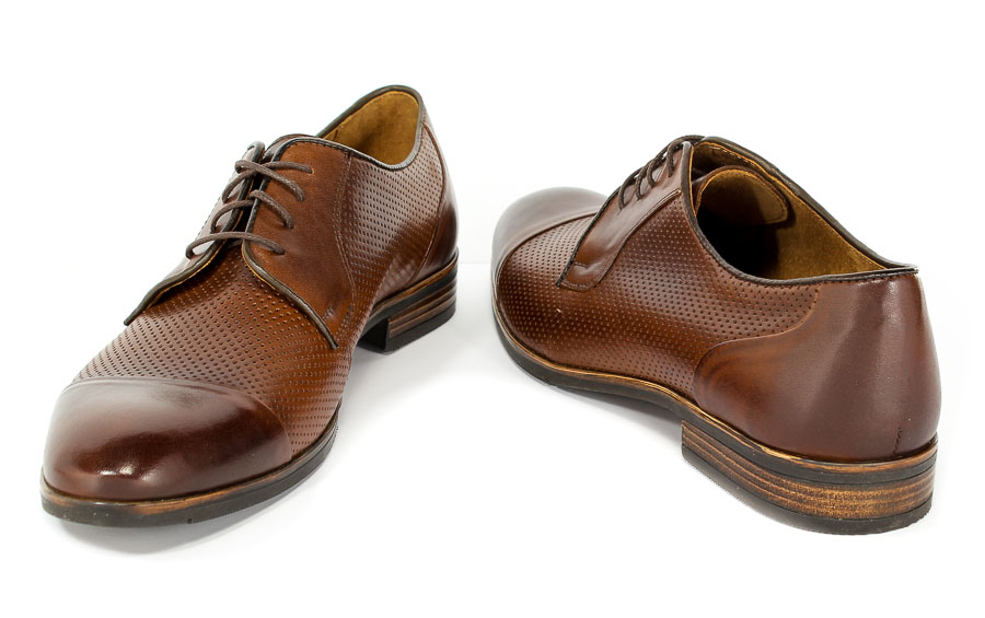 Półbuty Euro Moda ST 409 Brąz 116K6/108