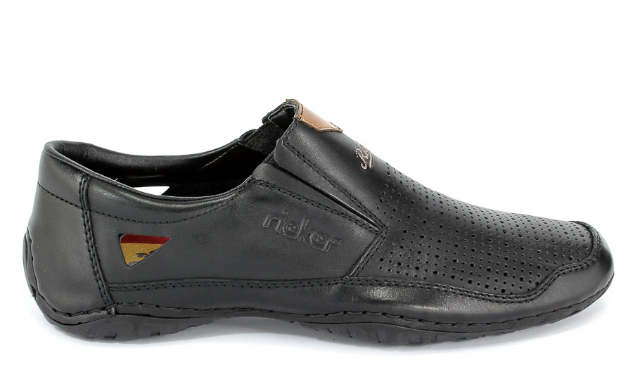 Półbuty Letnie Rieker 06357-00 Black