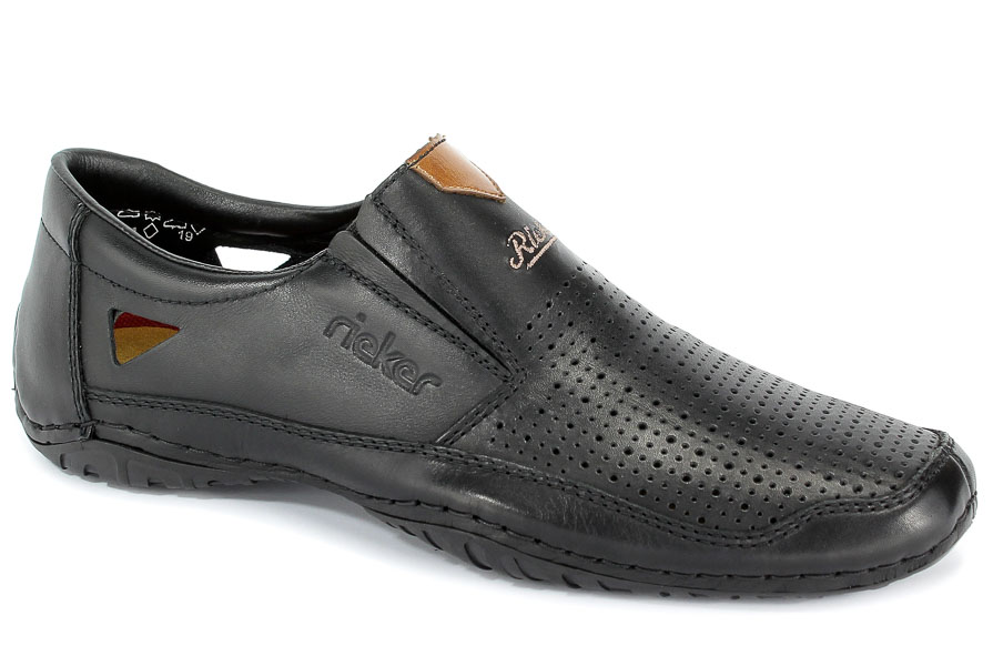 Półbuty Letnie Rieker 06357-00 Black