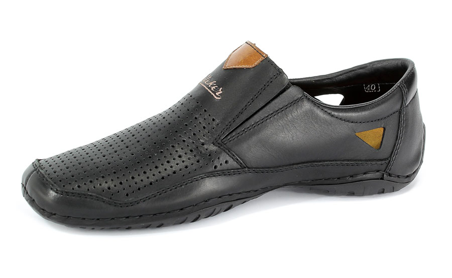 Półbuty Letnie Rieker 06357-00 Black