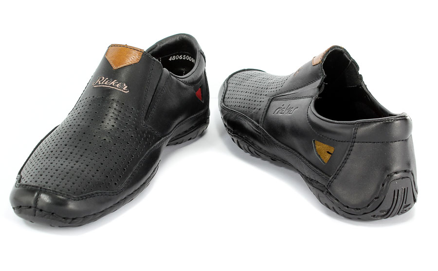 Półbuty Letnie Rieker 06357-00 Black