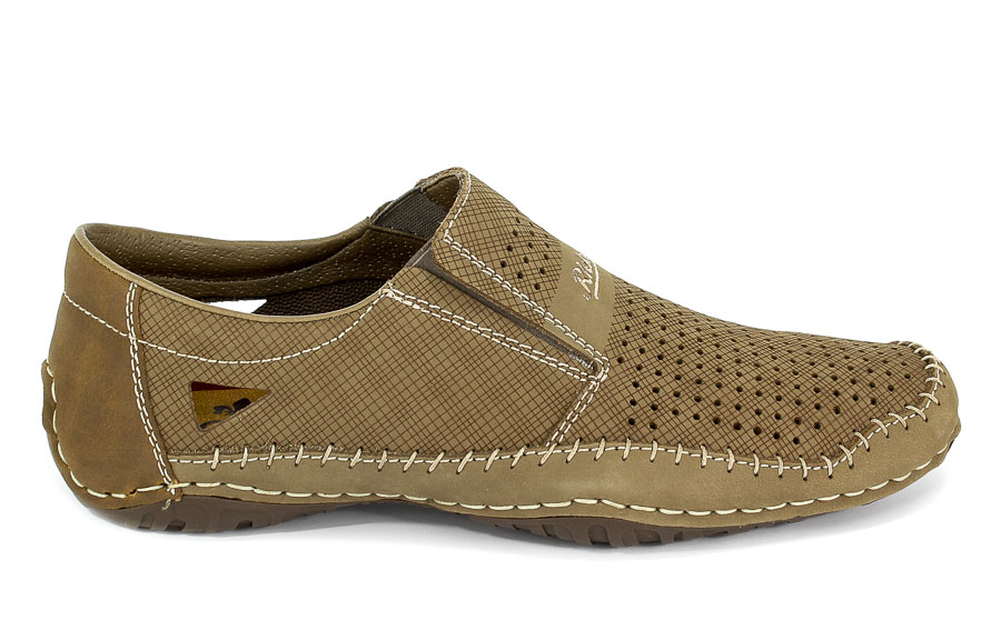 Półbuty Letnie Rieker 06387-64 Beige