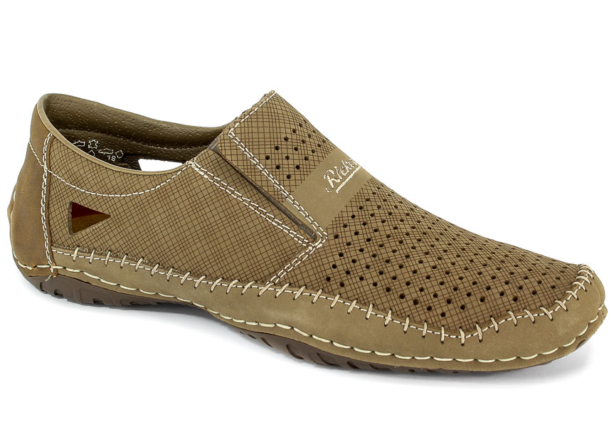 Półbuty Letnie Rieker 06387-64 Beige