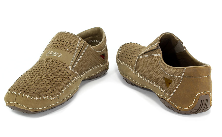Półbuty Letnie Rieker 06387-64 Beige