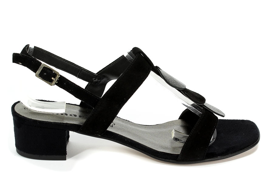 Sandały Tamaris 1-28236-30 085 Blk Suede/Blk