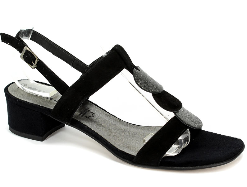 Sandały Tamaris 1-28236-30 085 Blk Suede/Blk
