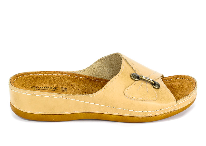 Klapki Muya Mu 418204 Beige