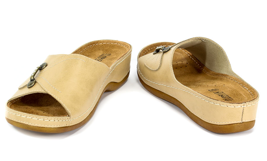 Klapki Muya Mu 418204 Beige