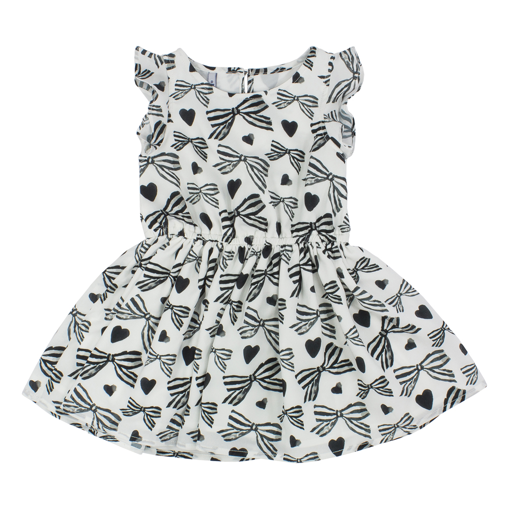 Sukienka Primigi Outerwear 41112631 Czarno-Biała 3-6 Lat