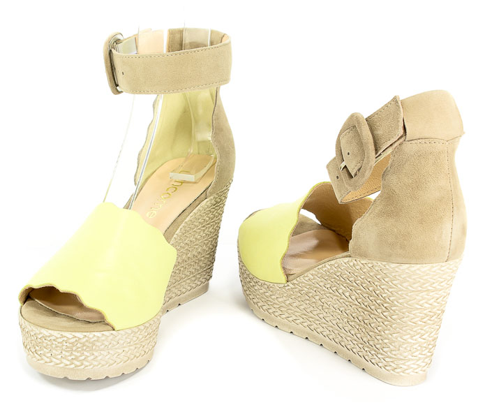 Sandały Uncome 26111 Beige/Żólty