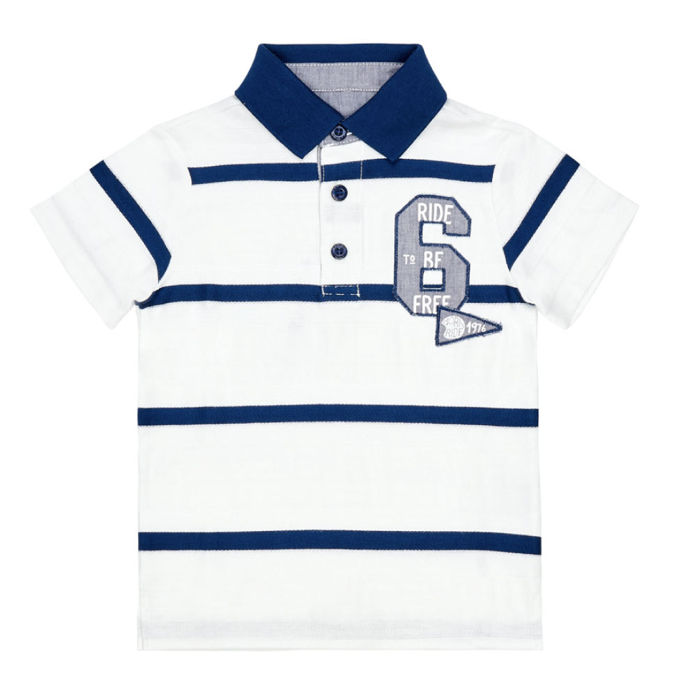 Koszulka Polo Primigi Outerwear 41222022 Biały/Granat 3-6 Lat