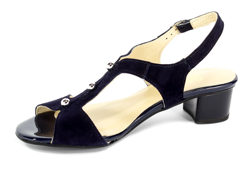 Sandały Gamis 3402 Granat Zamsz