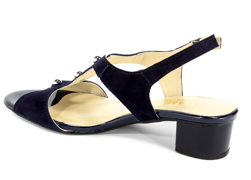 Sandały Gamis 3402 Granat Zamsz